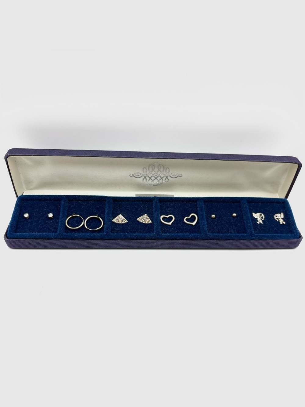 New Sterling Wardrobe Sterling Silver Earrings Lot Set of 6 Pairs